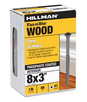 Parafuso Hillman 8x3" com Encaixe Quadrado para Acabamento, 0,45 kg Parafuso Hillman 8x3" com Encaixe Quadrado para Acabamento, 0,45 kg