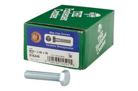 Parafuso Hillman M10-1,50 x 50 mm em aço tratado termicamente 30 unidades Parafuso Hillman M10-1,50 x 50 mm em aço tratado termicamente 30 unidades
