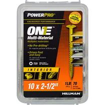 Parafuso Hillman POWERPRO ONE 10 x 6,35 cm Zinco amarelo