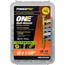 Parafuso Hillman POWERPRO ONE Nº 10 x 1-1/4 pol. Aço Bronze de Cabeça Plana L Star