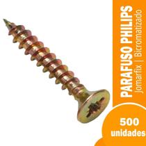 Parafuso jomarfix cabeca chata philips 4,5x30mm bicromatizado 500x1 importado