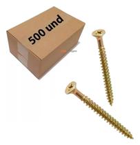 Parafuso Madeira Philips Cabeça Chata 3,5 X 40 Caixa 500 Pçs