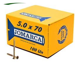 Parafuso Madeira Philips Cabeça Chata 5,0 X 70 (7Cm) 100 Pçs