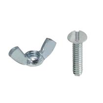 Parafuso Máquina 3/16x3/8 Redondo + Porca Borboleta 50 Un.