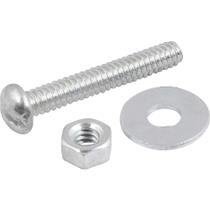 Parafuso Máquina Cabeça Redonda, 3/16" x 1.1/4" Bsw, com Porca e Arruela Lisa, Vonder OstenVonder Parafuso Máquina Cabeça Redonda, 3/16" x 1.1/4" Bsw, com Porca e Arruela Lisa, Vonder OstenVonder