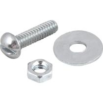 Parafuso Máquina Cabeça Redonda, 3/16" x 3/4" Bsw, com Porca e Arruela Lisa, Vonder