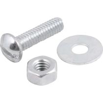 Parafuso Máquina Zincado Cabeça Redonda, 1/4" x 1.1/2", com Porca e Arruela Lisa, Vonder OstenVonder