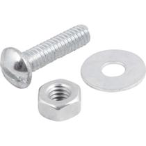Parafuso Máquina Zincado Cabeça Redonda 1/4" X 1" Com Porca E Arruela Lisa Vonder Parafuso Máquina Zincado Cabeça Redonda 1/4" X 1" Com Porca E Arruela Lisa Vonder
