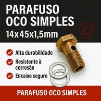 Parafuso Oco Simples 14x25x1,5MM 2 Furos Baixo Parafuso Oco Simples 14x25x1,5MM 2 Furos Baixo