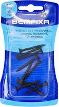 Parafuso Para Drywall 3,5 x 35mm Cartela com 10 Unidades - Bemfixa Parafuso Para Drywall 3,5 x 35mm Cartela com 10 Unidades - Bemfixa