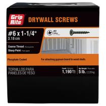 Parafuso para drywall Grip-Rite 114CDWS5 6 X 1-1/4 Phillips, caixa de 5 libras Parafuso para drywall Grip-Rite 114CDWS5 6 X 1-1/4 Phillips, caixa de 5 libras