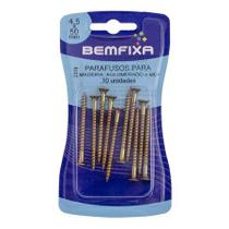 Parafuso Para Madeira e MDF 5x40mm CPA 10pçs - Bemfixa Parafuso Para Madeira e MDF 5x40mm CPA 10pçs - Bemfixa