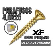 Parafuso Para Madeira Mdf Philips 4,0x25 500un Caixa Xf