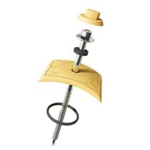 Parafuso Para Telha Pvc Sextavado Kit com 20un Vedação E Fixação De Telhas 5.5x90mm