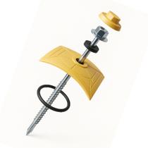 Parafuso Para Telha Pvc Sextavado Ponta Broca Kit Marfim 40un Vedação E Fixação De Telhas 5.5x62mm Parafuso Para Telha Pvc Sextavado Ponta Broca Kit Marfim 40un Vedação E Fixação De Telhas 5.5x62mm