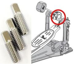 Parafuso Pearl KB-814/3 Kit com 3 Unidades para Batedor de Pedal de Bumbo Parafuso Pearl KB-814/3 Kit com 3 Unidades para Batedor de Pedal de Bumbo