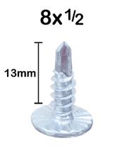 Parafuso Phs Auto Brocante Flangeado 8 X 1/2 P. Broca C/100 Parafuso Phs Auto Brocante Flangeado 8 X 1/2 P. Broca C/100