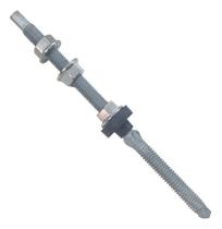 Parafuso Prisioneiro Solar 200mm Brocante Metal - 50 Peças