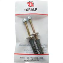 Parafuso Sanitario Toralf Bucha 10 Latonado 2Pecas 106810 Parafuso Sanitario Toralf Bucha 10 Latonado 2Pecas 106810