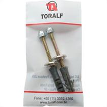 Parafuso Sanitario Toralf Bucha 8 Latonado 2Pecas 106710 Parafuso Sanitario Toralf Bucha 8 Latonado 2Pecas 106710