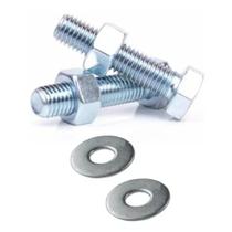 Parafuso sextavado 3/8 x 2.1/2 c/ po e arruela - 10 peças