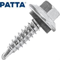 Parafuso Sextavado Auto Brocante + Arruela Patta 12Mm X 1.1/2'' - Kit C/5 Centos