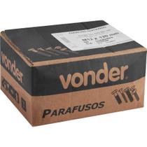 Parafuso Sextavado Din 931 Vonder 8.8 Ma Rosca Parcial 12 Mm X 120 Mm Oxidado Preto