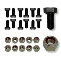 Parafuso Sextavado M10 X 1.50 X 30 - 10 Peças com porca Parafuso Sextavado M10 X 1.50 X 30 - 10 Peças com porca