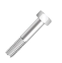 Parafuso Sextavado M12x70 Rosca Parcial Ma Zincado Branco - 100 Unidades