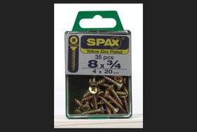Parafuso SPAX 3/4" Zinc Phillips/Square Thread, pacote com 35 Parafuso SPAX 3/4" Zinc Phillips/Square Thread, pacote com 35