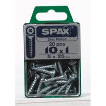 Parafuso SPAX Multi-Material 10 x 25 mm Caixa Zincada 20 Parafuso SPAX Multi-Material 10 x 25 mm Caixa Zincada 20