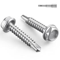 Parafusos autoperfurantes BNUOK 10 x 2,54 cm Aço Inoxidável 410 Parafusos autoperfurantes BNUOK 10 x 2,54 cm Aço Inoxidável 410