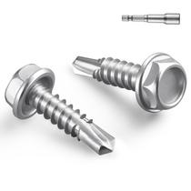 Parafusos autoperfurantes BNUOK 10 x 3/4" 410 em aço inoxidável Parafusos autoperfurantes BNUOK 10 x 3/4" 410 em aço inoxidável