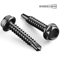 Parafusos autoperfurantes BNUOK 14 x 2,54 cm 210 unidades 1,36 kg pretos