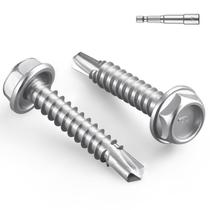 Parafusos autoperfurantes BNUOK 8 x 3,2 cm Aço Inoxidável 410 Parafusos autoperfurantes BNUOK 8 x 3,2 cm Aço Inoxidável 410