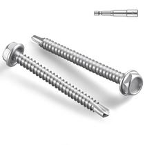 Parafusos autoperfurantes BNUOK 8 x 4,4 cm Aço Inoxidável 410 Parafusos autoperfurantes BNUOK 8 x 4,4 cm Aço Inoxidável 410