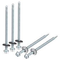 Parafusos autoperfurantes uxcell 12 x 100mm em aço zincado Parafusos autoperfurantes uxcell 12 x 100mm em aço zincado