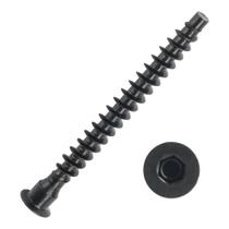Parafusos Confirmat YaayII M7 x 60 mm em aço carbono preto 50 unidades Parafusos Confirmat YaayII M7 x 60 mm em aço carbono preto 50 unidades