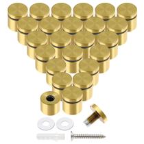 Parafusos de apoio Luomorgo 24 peças de aço inoxidável de 2,54 x 2,54 cm Parafusos de apoio Luomorgo 24 peças de aço inoxidável de 2,54 x 2,54 cm