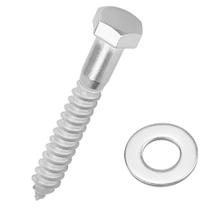 Parafusos de atraso de cabeça hexagonal Parafusos 304 de aço inoxidável 18/8 1/2x5 polegadas