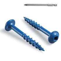 Parafusos de bolso BNUOK 32 mm 300 unidades revestidos de azul antiferrugem Parafusos de bolso BNUOK 32 mm 300 unidades revestidos de azul antiferrugem