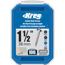 Parafusos de bolso Kreg SML-F150-100 Zinc 3,8 cm 100 unidades Parafusos de bolso Kreg SML-F150-100 Zinc 3,8 cm 100 unidades