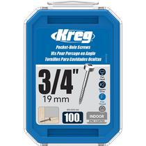 Parafusos de bolso Kreg SPS-F075-100 Zinc 3/4" 6 Fine Thread Parafusos de bolso Kreg SPS-F075-100 Zinc 3/4" 6 Fine Thread