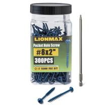 Parafusos de bolso LIONMAX 5 cm 300 unidades revestidos de azul 8 x 5 cm Parafusos de bolso LIONMAX 5 cm 300 unidades revestidos de azul 8 x 5 cm