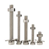 Parafusos de cabeça hexagonal Mellewell 1/2-13 x 2-1/2 com porcas hexagonais SS 18-8