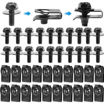 Parafusos De Carro M6 Com Clips Em U Para Capô, Para-choque E Protetor De Guarda