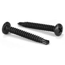 Parafusos de chapa metálica 10 x 1-1/2 100 unidades de aço inoxidável 410 Parafusos de chapa metálica 10 x 1-1/2 100 unidades de aço inoxidável 410