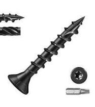 Parafusos de convés BNUOK 8 1-1/4" Exterior Wood Torx Drive Black
