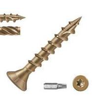 Parafusos de convés BNUOK 8 x 1-1/4 Exterior Wood Torx Drive Bronze Parafusos de convés BNUOK 8 x 1-1/4 Exterior Wood Torx Drive Bronze