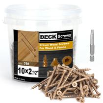 Parafusos de convés Bobibbi 10 x 6,35 cm T25 Torx Drive Flat Head Parafusos de convés Bobibbi 10 x 6,35 cm T25 Torx Drive Flat Head